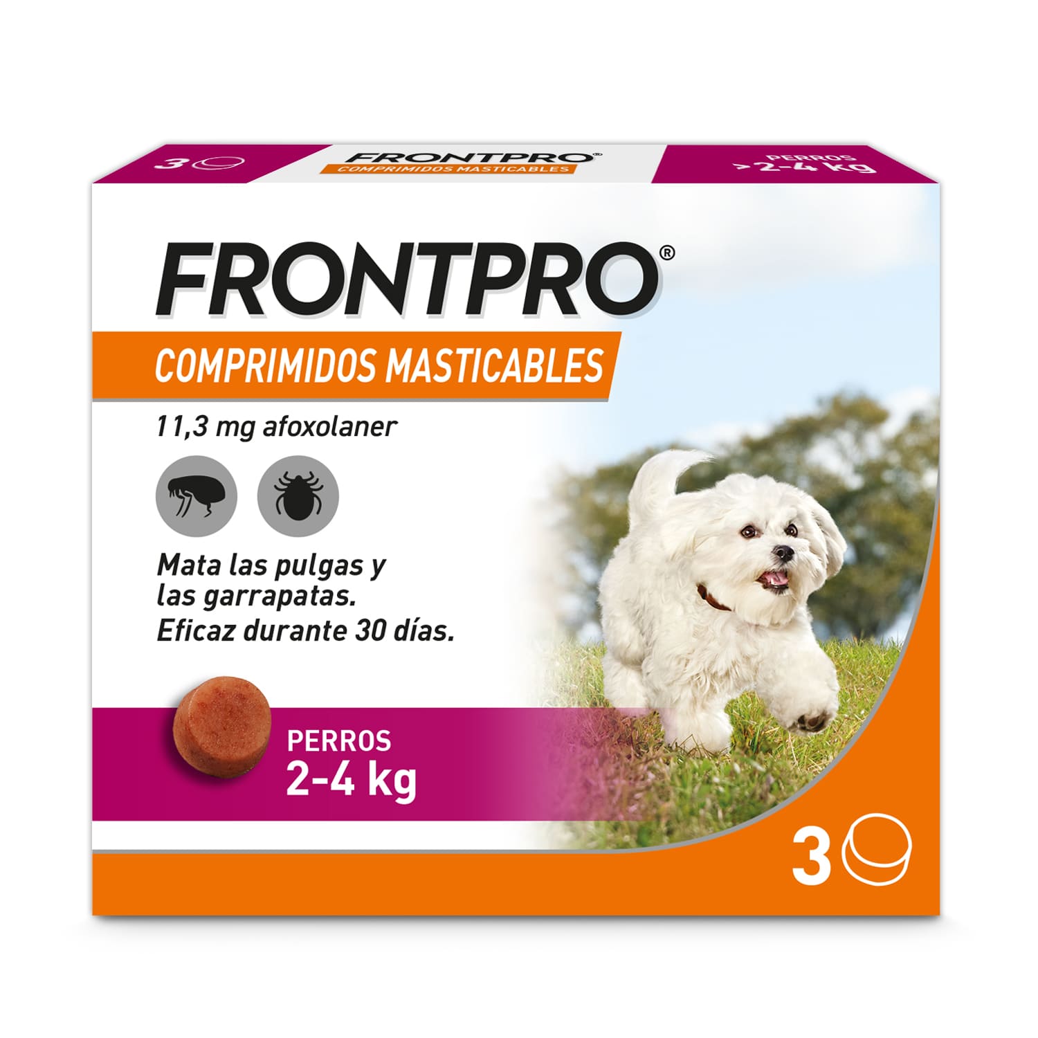 Comprimidos Antiparasitários Mastigáveis para Cães de 2 a 4 kg 3
